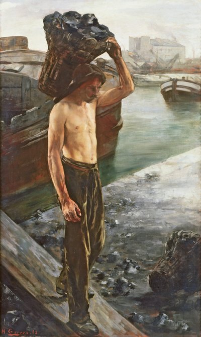 The Coal Carrier, 1882 by Henri Gervex